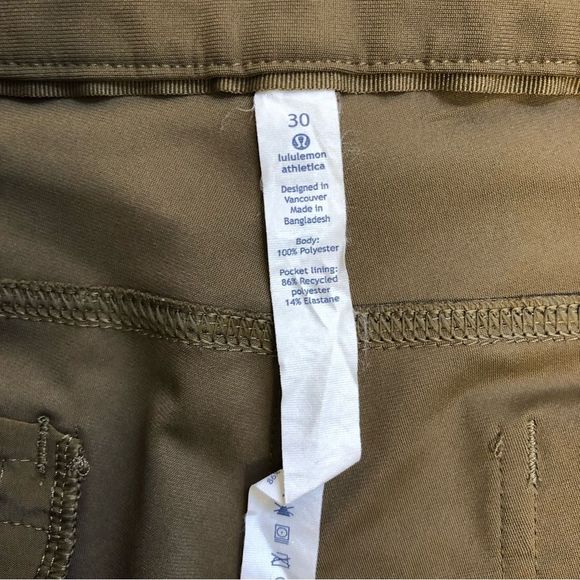 Lululemon Mens ABC Pant Classic, artifact, size 30 x 33.5 - Picture 5 of 12